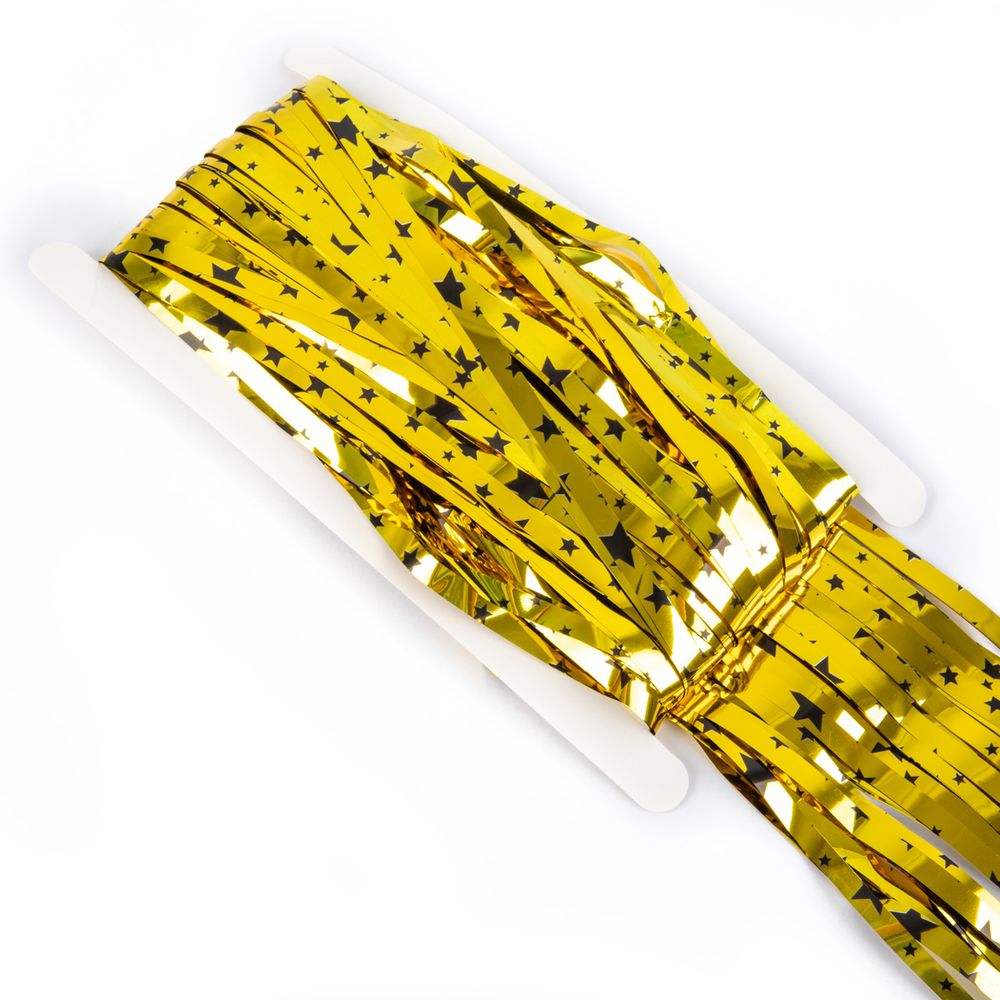 Занавес Дождик 100х200 см, 03_золотые звезды, Boomzee GBZ-13