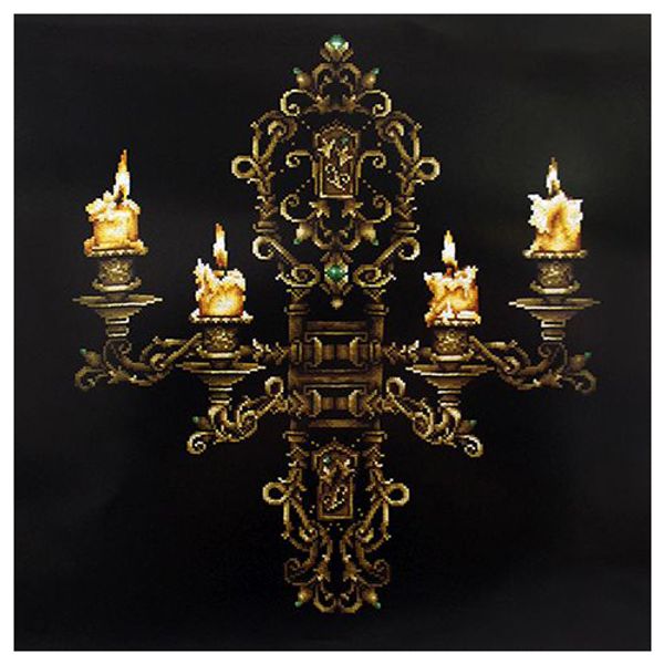 Набор для вышивания нитками Сделай своими руками, Вечер при свечах, 43х48 см