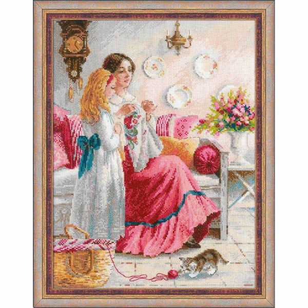 Набор для вышивания нитками Риолис, Уроки вышивки 30х40см