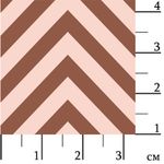 Ткань для пэчворка Peppy Бабушкин сундучок, отрез 50х55 см, 140 г/м², БС-08 зигзаг коричневый, Peppy