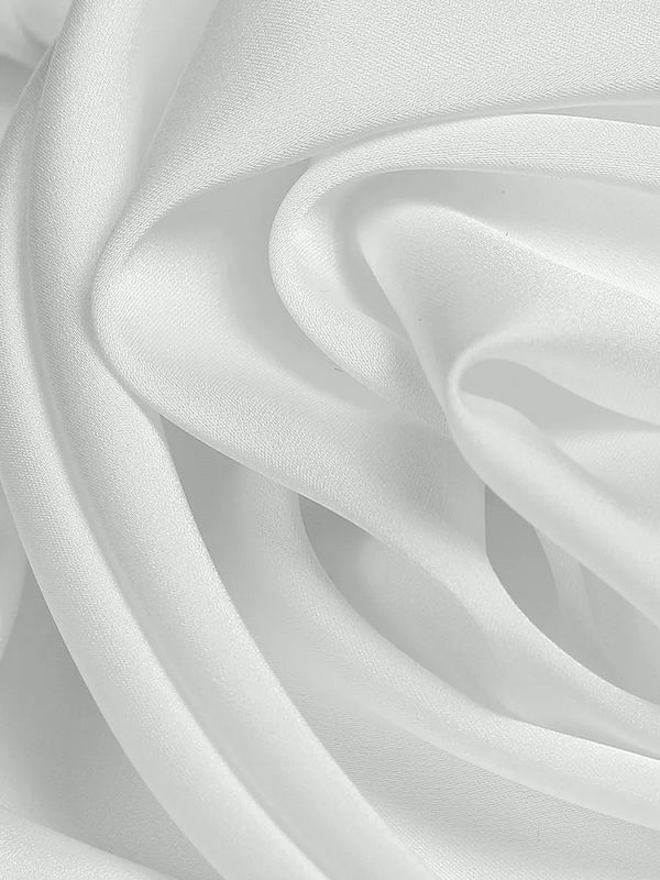 Шелк Армани 90 г/м², 150 см / 2 метра TBYArm-001 цв.01 белый
