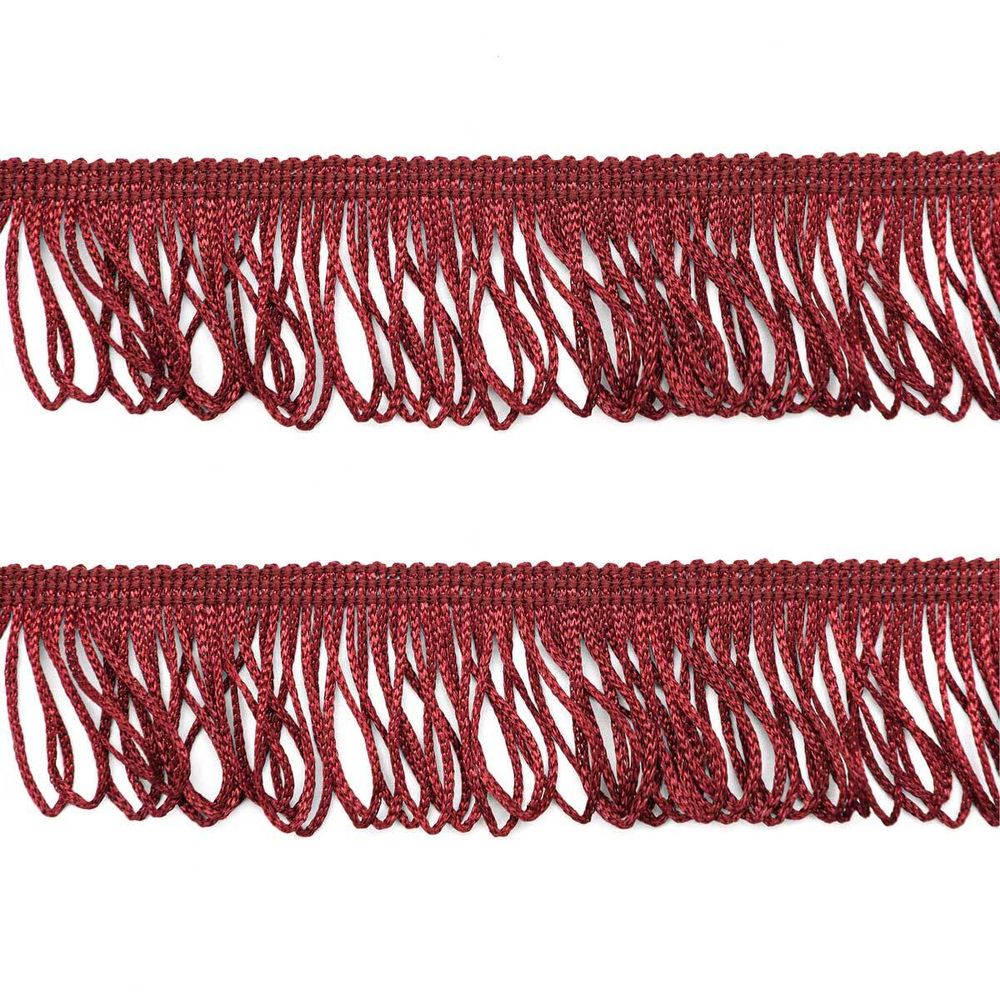 Бахрома отделочная 35.0 мм / 25 метров, цв.274 бордо