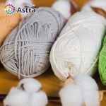 Пряжа Astra Premium (Астра Премиум) Джинс (Jeans) / уп.4 мот. по 50 г, 135 м, 910 серый