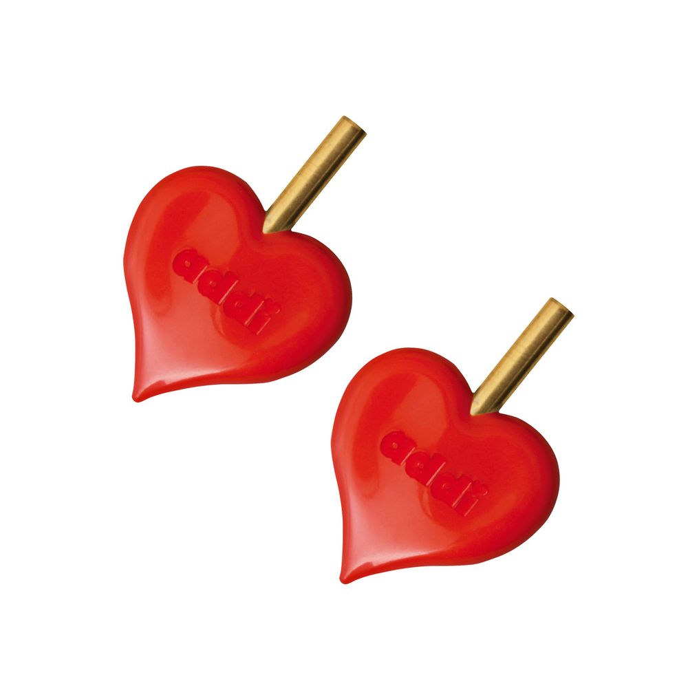 Наконечники для спиц Addi, фирменное сердечко Addi Click-Heart Stopper, 2 шт /TOS/