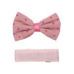 Набор Б-002 мини бантик+заколка 35мм/35мм (св.розовый) 29353
