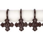 Крючки шторные для карниза навесные ⌀6 мм, 10 шт, 02 коричневый, Sofi H30