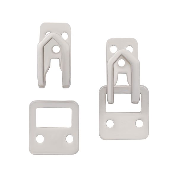 Крючки пришивные декоративные 15х7 мм, nickel, 10 шт