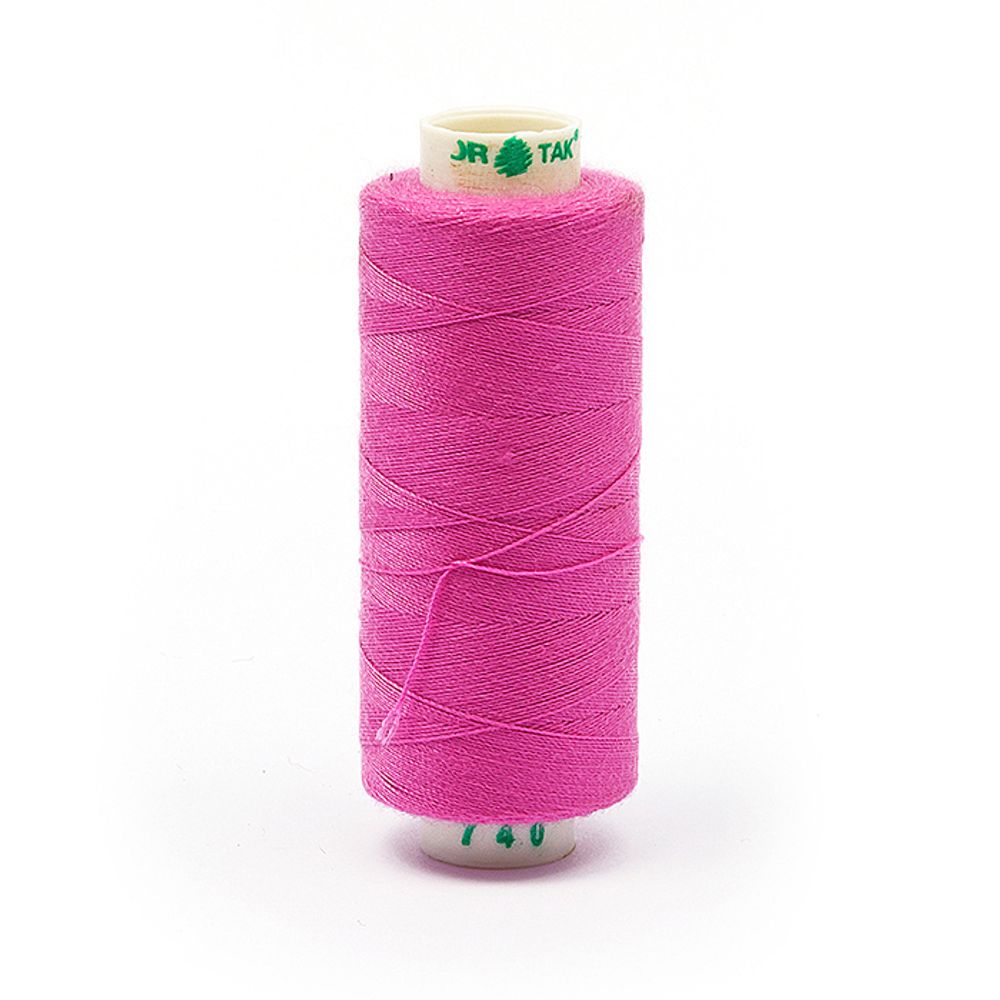 Нитки швейные бытовые Dor Tak 40/2, 366 м / 10 кат., 740 розовый