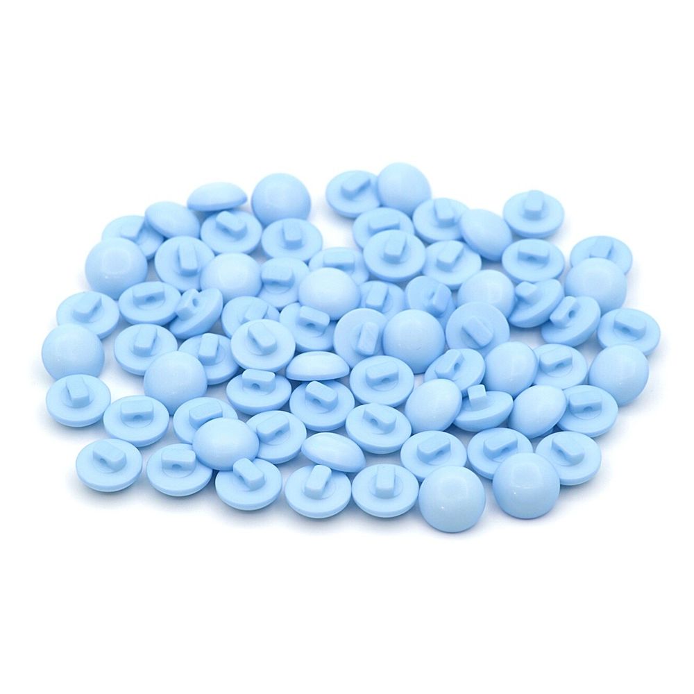 Пуговицы на ножке 18L (11мм), пластик (blue 1 (синий 1)), 72 шт, PS20