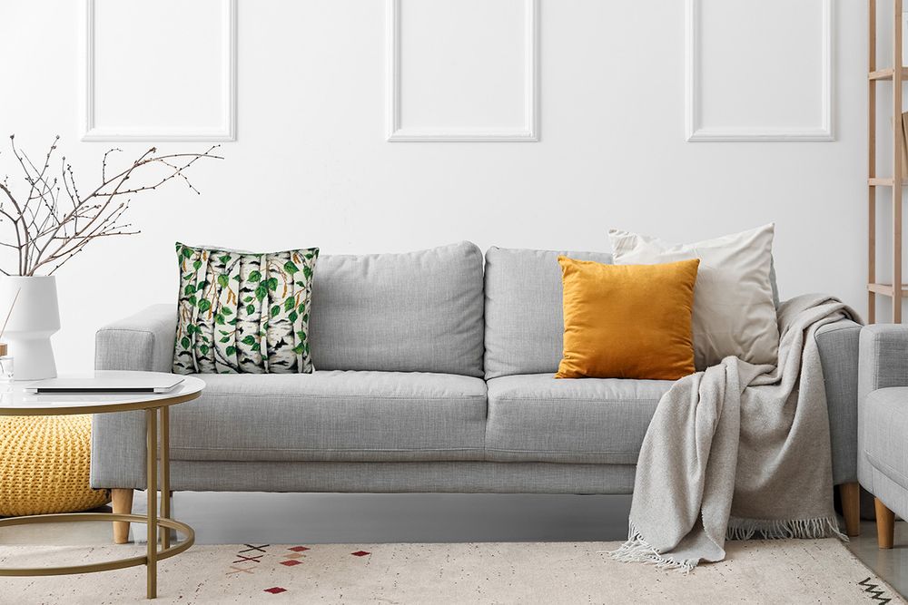 Набор для вышивания нитками Panna PD-7475, Подушка. Березы, 40х40 см