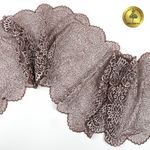 Кружево бельевое эластичное 240 мм / 25 м, TY.40992, цв.бежевый, Kruzhevo