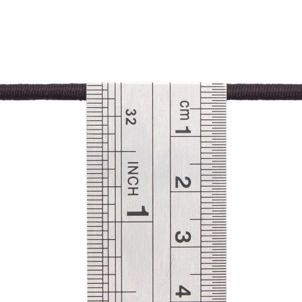 Резинка шляпная (шнур эластичный) ⌀3.0 мм / 100 метров, 0370-0300В, С917-т.коричневый