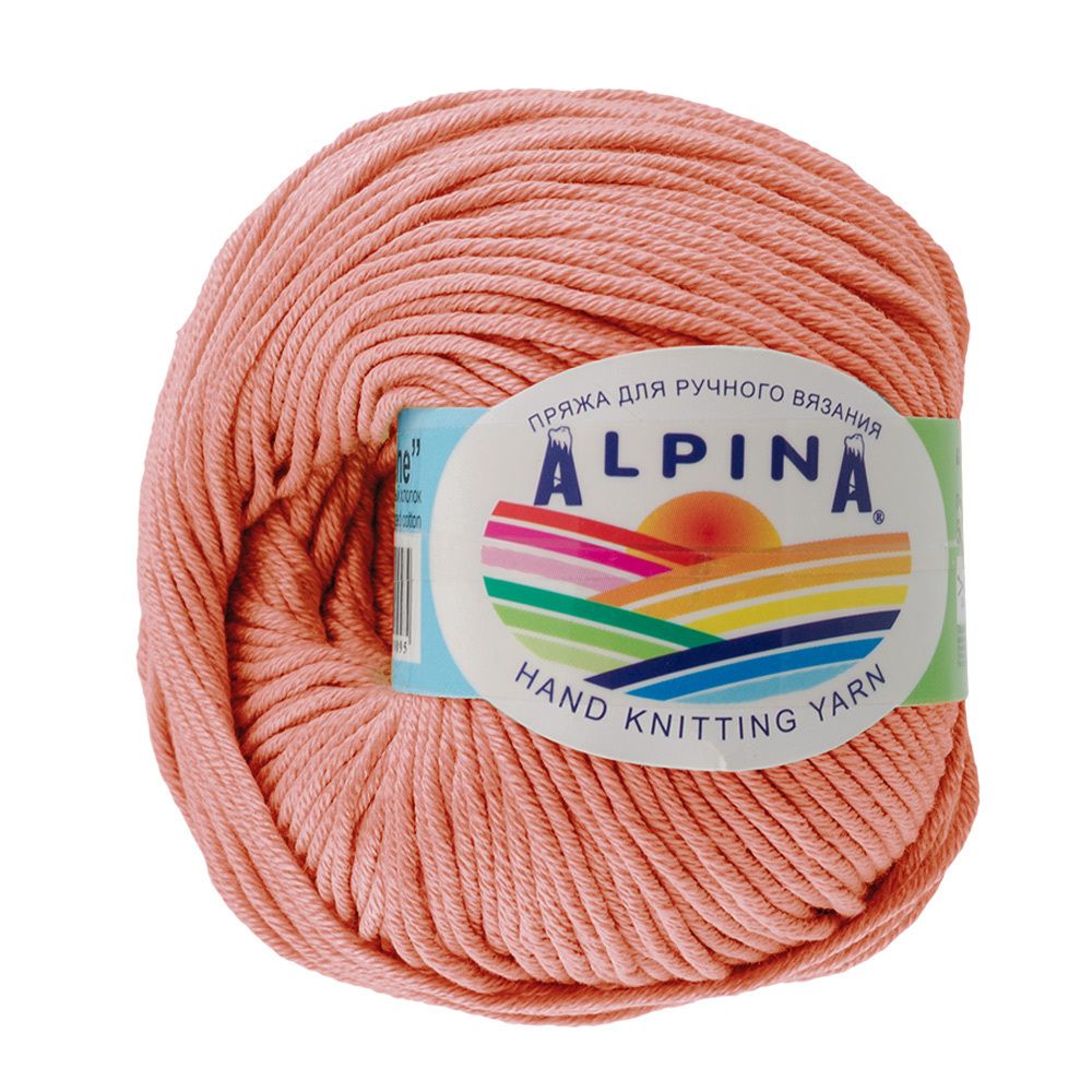 Пряжа Alpina Rene / уп.10 мот. по 50г, 105м, 097 розово-красный