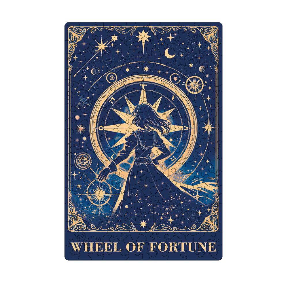 Пазл фигурный деревянный 156 элементов, PZLF-027 Звездное Таро. Колесо Фортуны, Фрея