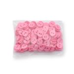 Пуговицы 2 прокола 18L, 11 мм, (Pink (розовый)), NE74, 144 шт