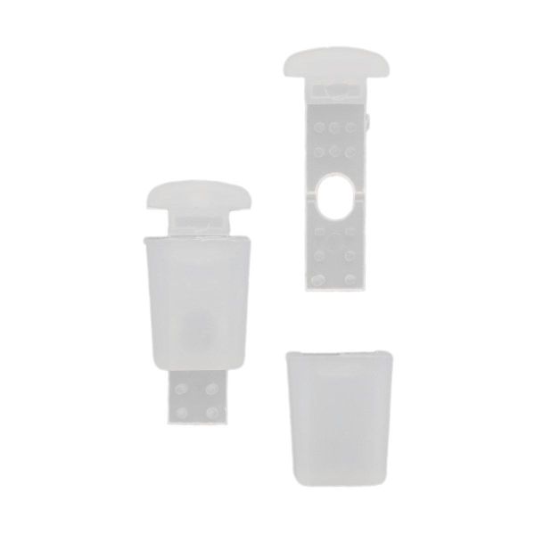 Наконечник для шнура пластик 17х11 мм, ПП, прозрачный, 100 шт