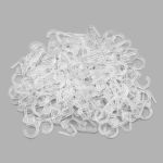 Крючки шторные для карниза 34 мм, прозр, 100 шт