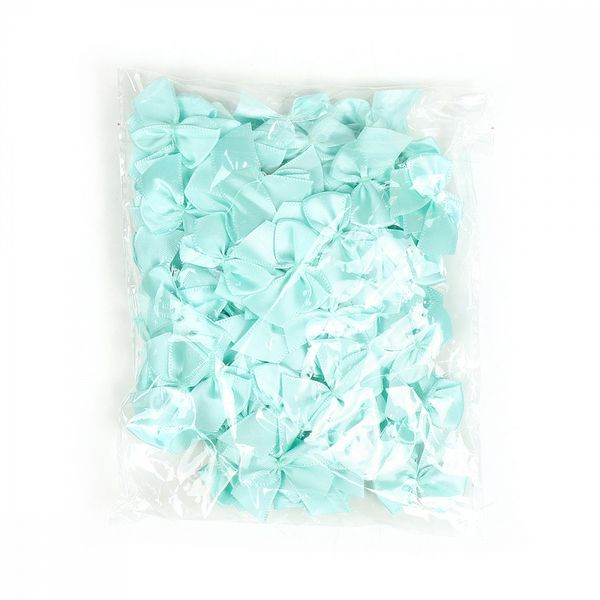 Бантики пришивные 15 мм, MJRF072 мятный F201, уп.100 шт