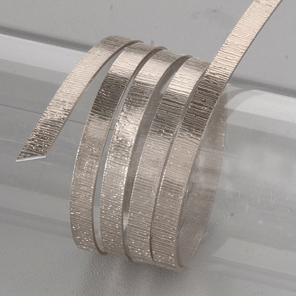 Алюминиевая ювелирная проволока со структурной поверхностью 1х5 мм, 2 м, серебристый, Efco