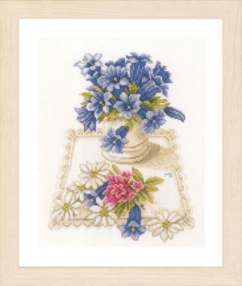 Lanarte, Blue flowers, 23х28 см