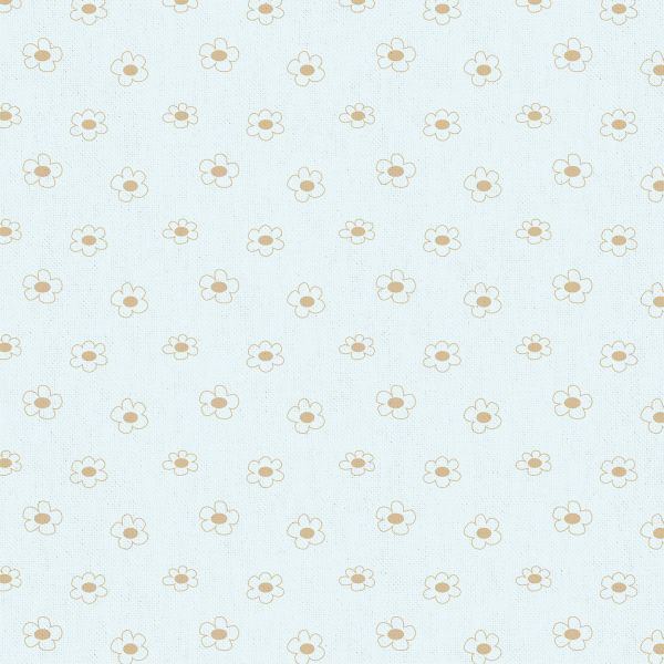 Ткань для пэчворка Peppy Бабушкин сундучок, рулон 112 см / 5 метров, БС-40 ромашки белый, Peppy