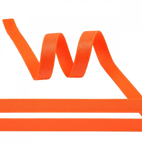 Резинка бельевая (бретелечная) 10.0 мм / 50 метров, RBB05 оранжевый неон A3409
