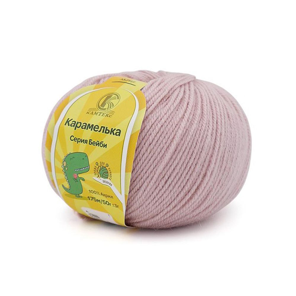 Пряжа Камтекс Карамелька / уп.10 мот. по 50 г, 175 м, 231жемчужная роза
