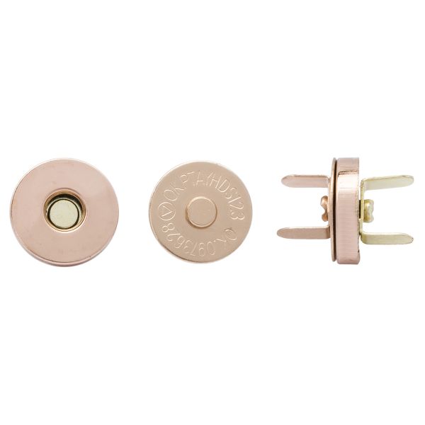 Кнопка магнитная металл ⌀14.0 мм, 0326-1037 св. золото, 20 шт