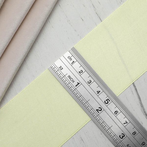 Лента атласная 1-сторонняя 50.0 мм / 22.86±1 метров, 057 лимонный, Globus