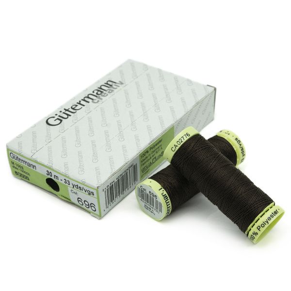 Нитки отделочные Gutermann Top Stitch, 30м, 696 т.шоколад, 5 катушек