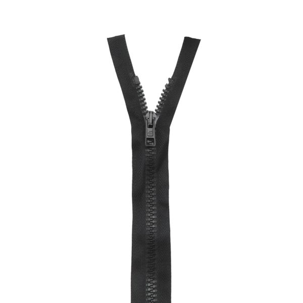 Молния трактор Arta Т6 (6 мм) 2 зам., разъем., 110 см, ОПТ. УП. 25 ШТ., 077 черный