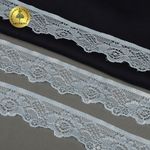 Кружево эластичное (стрейч) арт.L839 30мм цв.F183 голубой уп.50м, Kruzhevo