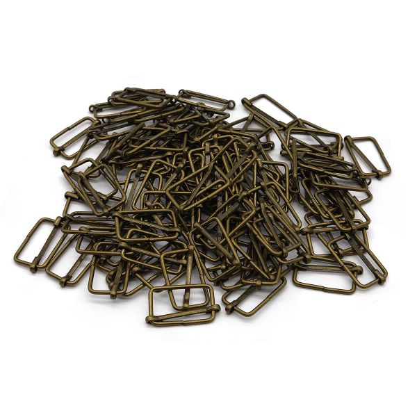 Рамка регулировочная металл 25 мм (29х17 мм, ⌀2 мм), бронза, 100 шт