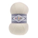 Пряжа Alize (Ализе) Lana Gold 800 / уп.5 мот. по 100 г, 800м, 062 молочный A