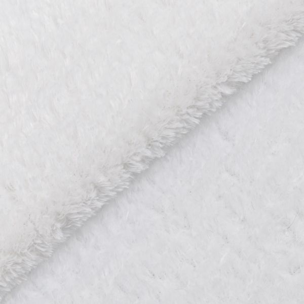 Плюш (ткань) Peppy PTB-002 288 г/м², 152 см / рул. 5 метров, яр. белый/snow white