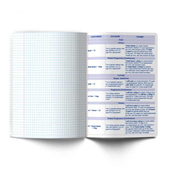 Тетрадь со справочным материалом Мраксимализм, A5 48 л. на скобе 60 г/м², белизна 90% 10 шт клетка, 01776 Мраксимализм Английский язык, Светоч Т274