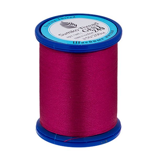 Нитки вышивальные SumikoThread 200 м, (219 ярд), 249 малиновый