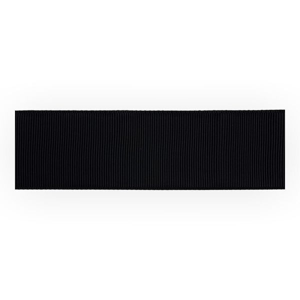 Лента репсовая (в рубчик) 38.0 мм / 45.5 метра, 123 черный, Gamma GR-38