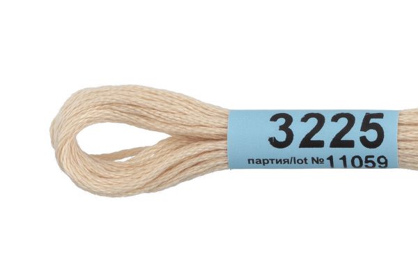 Мулине Gamma 100% хлопок, цв.3225 бл.бл.серый, 24 мотка по 8 метров