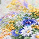 Набор для вышивания нитками Чудесная игла Premium 310-230, Черничное лукошко, 32х40 см