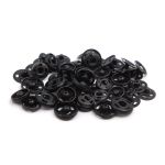 Кнопка пришивная металл ⌀5 / 6 / 7 мм черный, 24 шт, Pony