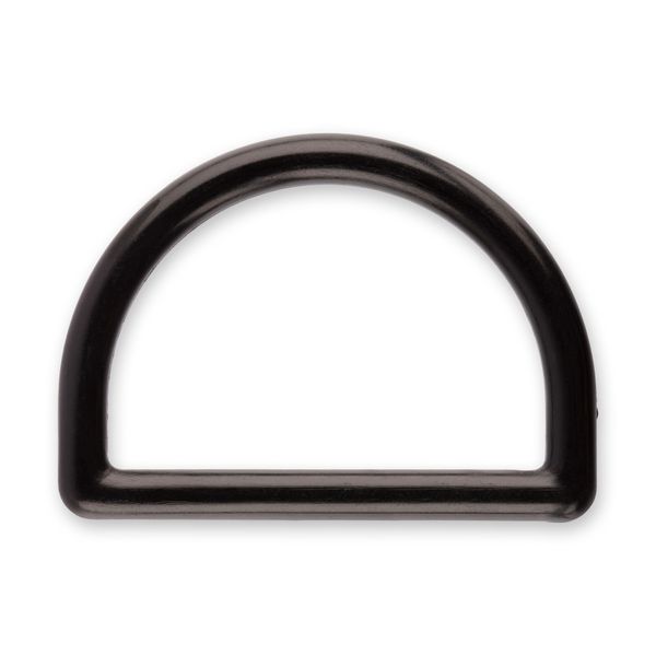 Полукольцо пластик 38 мм, 100 шт, черный, Gamma DRD001