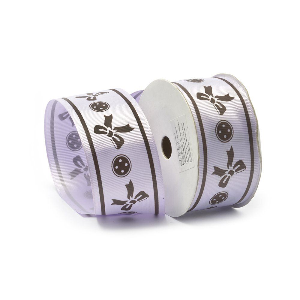 Лента репсовая (в рубчик) с рисунком, ЛДР.CK-14.4, 4 см, 141, уп. 9,14 м Лента репсовая (в рубчик) с рисунком, ЛДР.CK-14.4, 4 см, 141, уп. 9,14 м