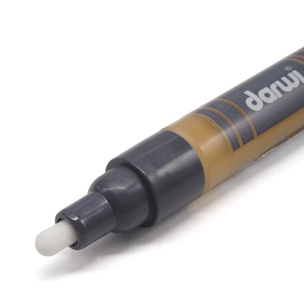 Маркер акриловый Darwi OPAK, 3мм (укрывистый) (746 желтая охра) DA0220013