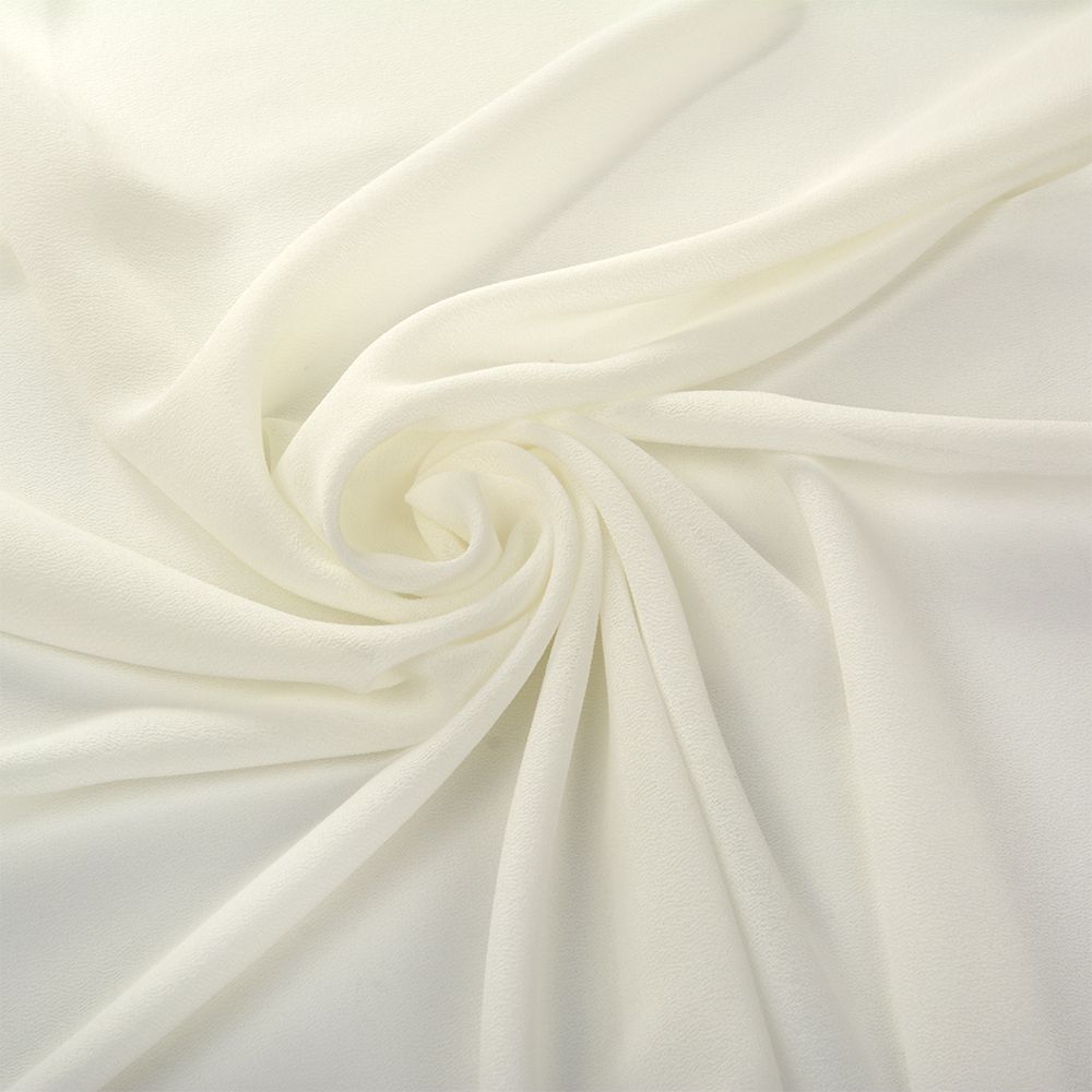 Креп-шифон 105 г/м², шир.150 см, цв.09 молочный, 35м /TOS/