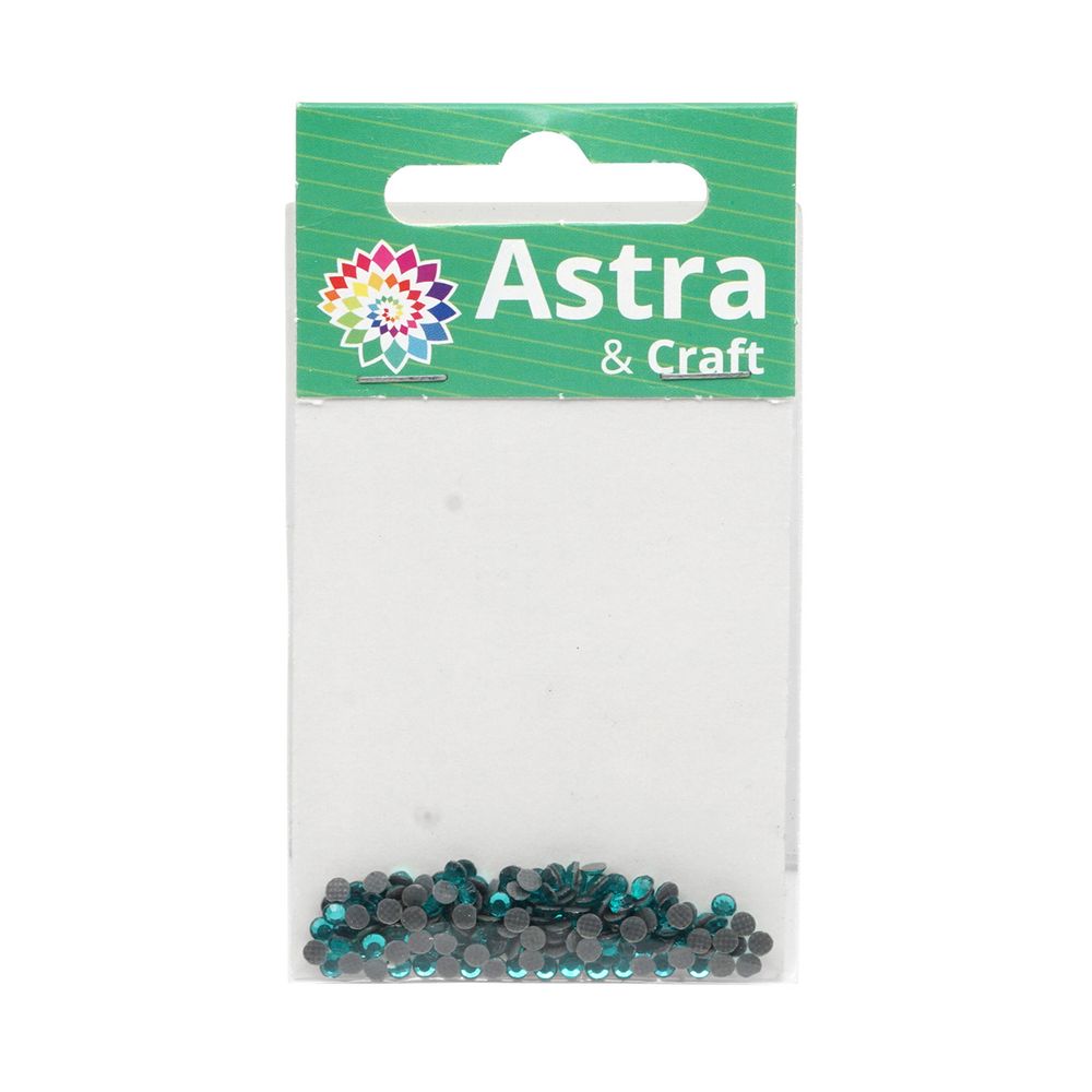 Стразы термоклеевые, 2,8 мм, ss10, 150 шт/упак (126 бирюзовый)