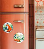 Картина по номерам Фрея PNBM-019, Яркая зима, (на магните) 9х9 см