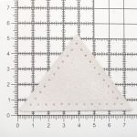 Заплатки пришивные из замши треугольник 6х6х6 см, с перфорацией, 2 шт, 25 серо-белый, 59902