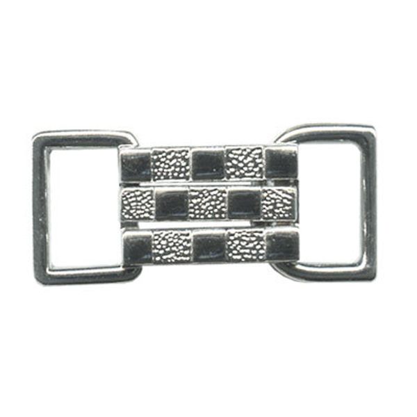 Застежка декоративная металл 36х16 мм, 10 шт, 04 никель, Micron GH 1025