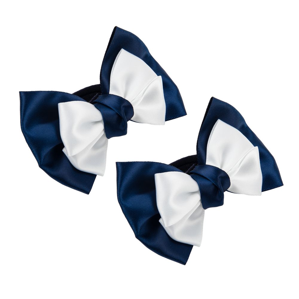 Набор резинок для волос 10 шт (5х2 шт), №01 синий-белый, Cherry Mary DR07084